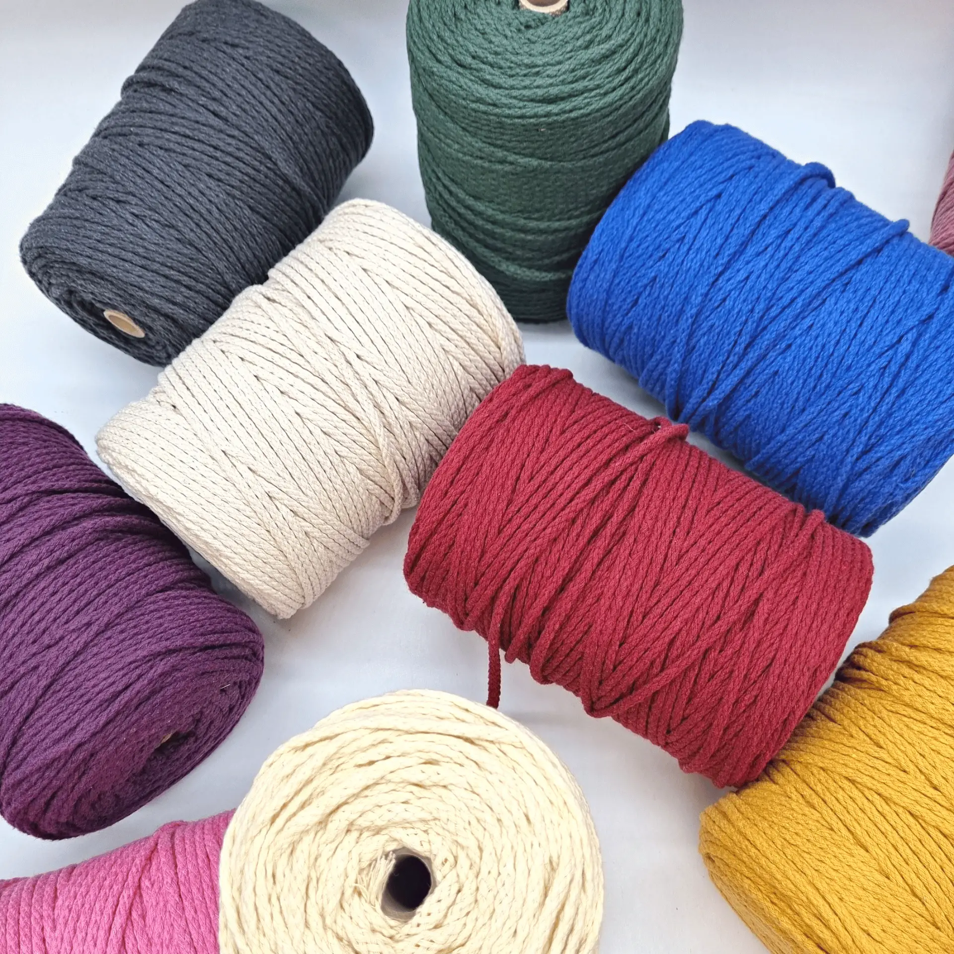 Makramée Garn 4mm geflochten | 100% Baumwolle – Bild 5