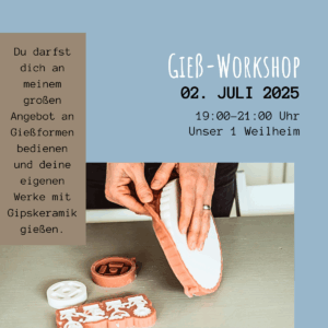 Gipskeramik Gießen Workshop Stuttgart