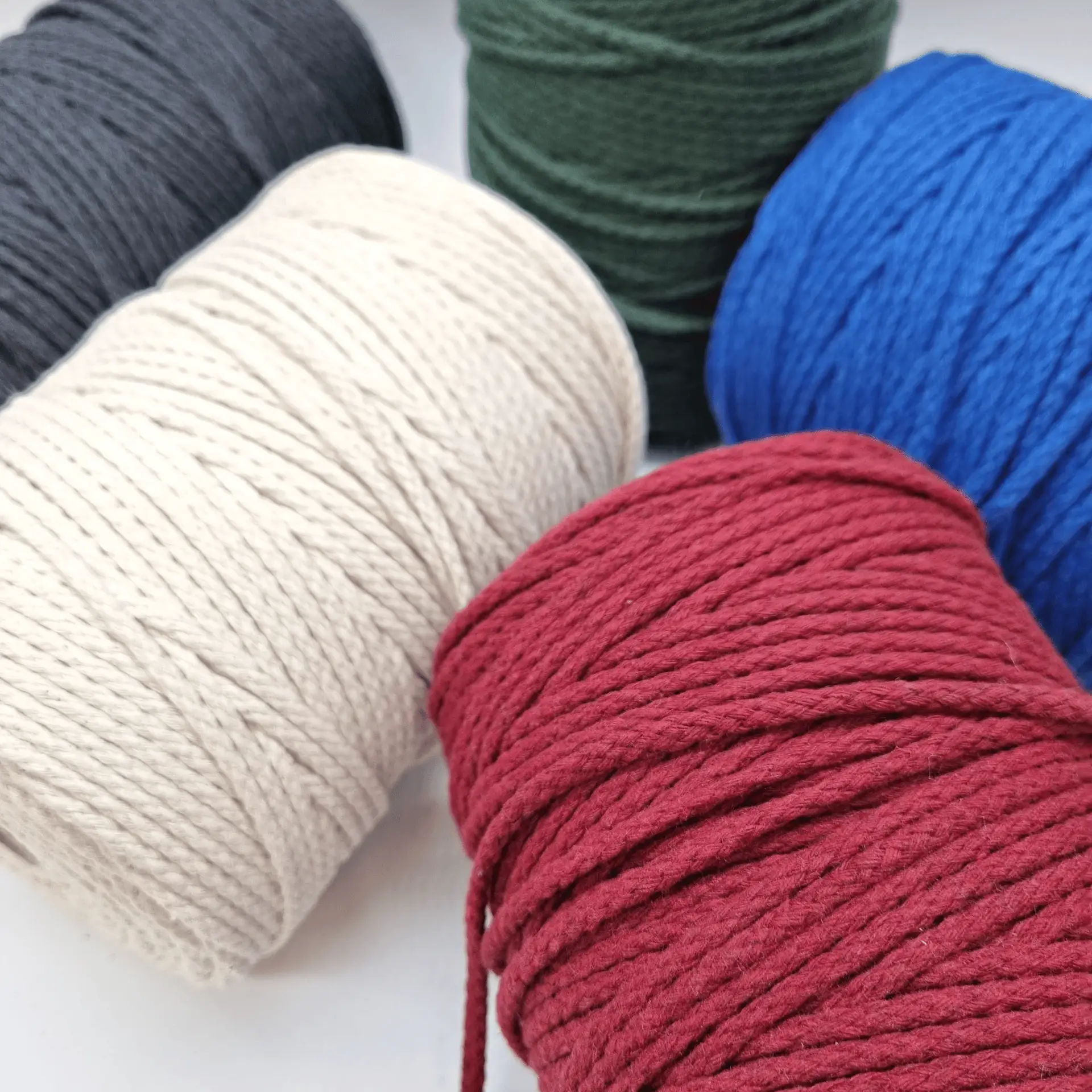 Makramée Garn 4mm geflochten | 100% Baumwolle – Bild 8