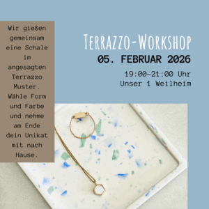 Workshop Stuttgart Terrazzo Gießen am 05.02.2026