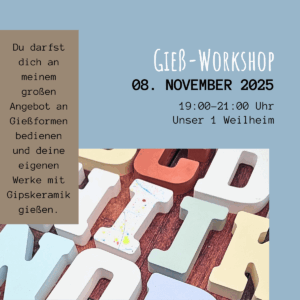 Workshop Gipskeramik Gießen 08.November 2025