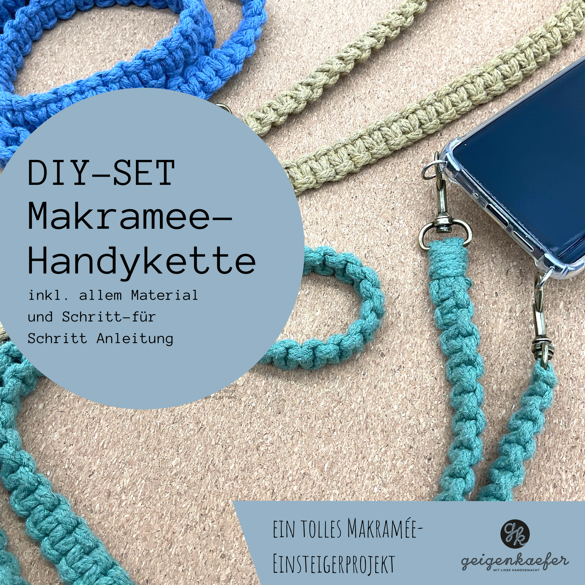 Makramee Handykette DIY-Kit